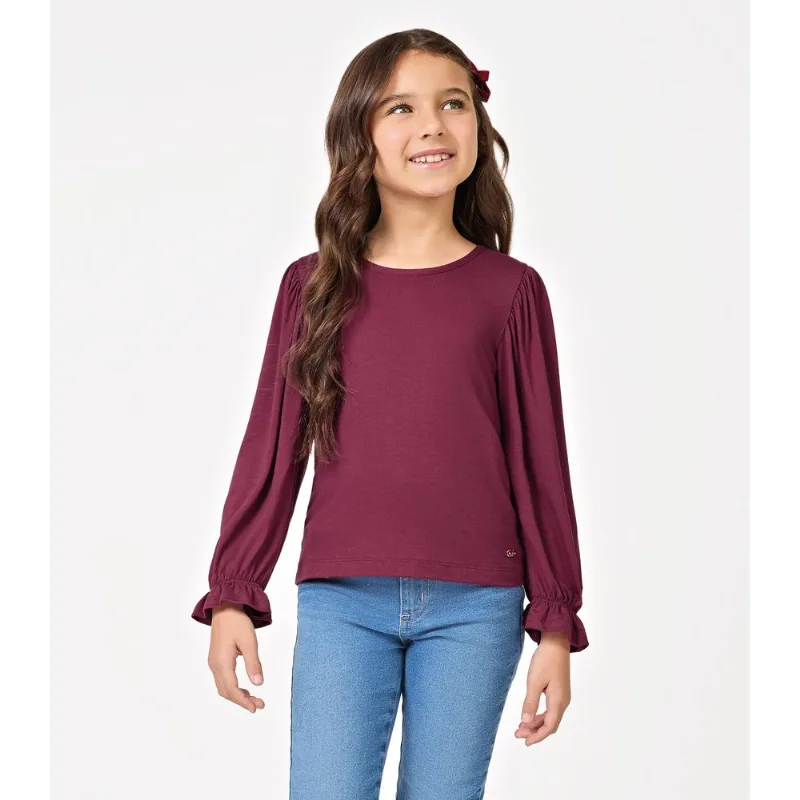 Blusa Infantil Manga Longa Trick Nick Vermelho 10