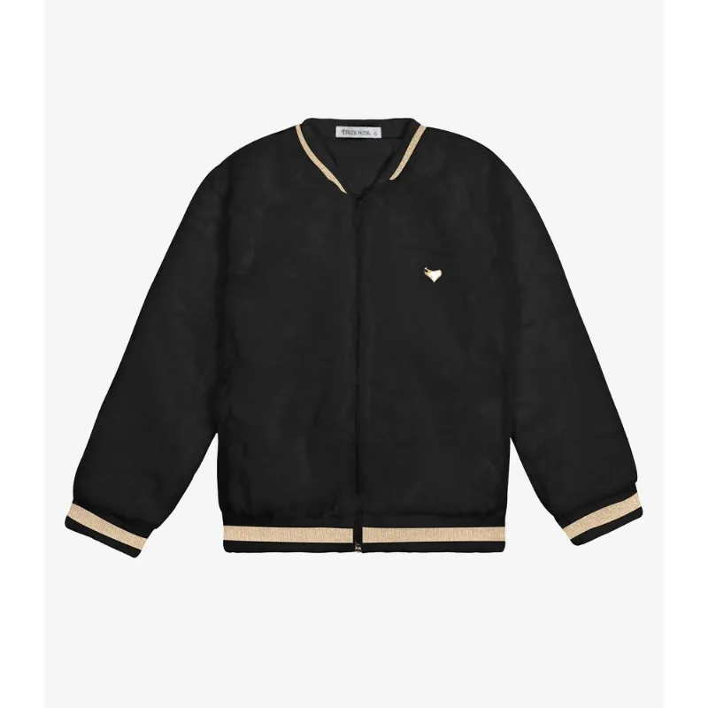 Jaqueta Bomber Pelo Safira Trick Nick Preto 12