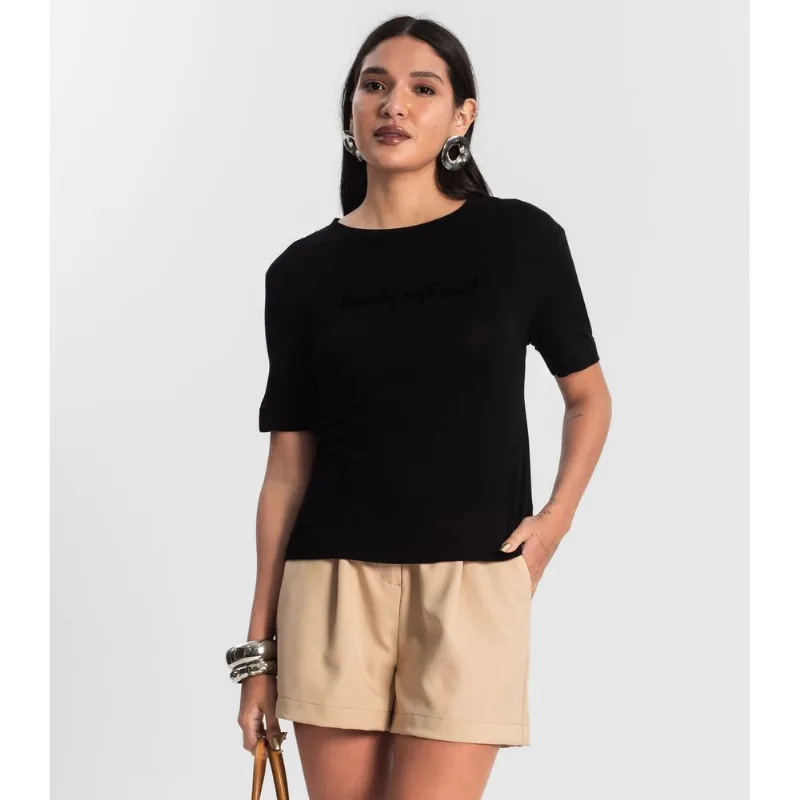 Blusa Feminina Visco Tricot Rovitex Preto M