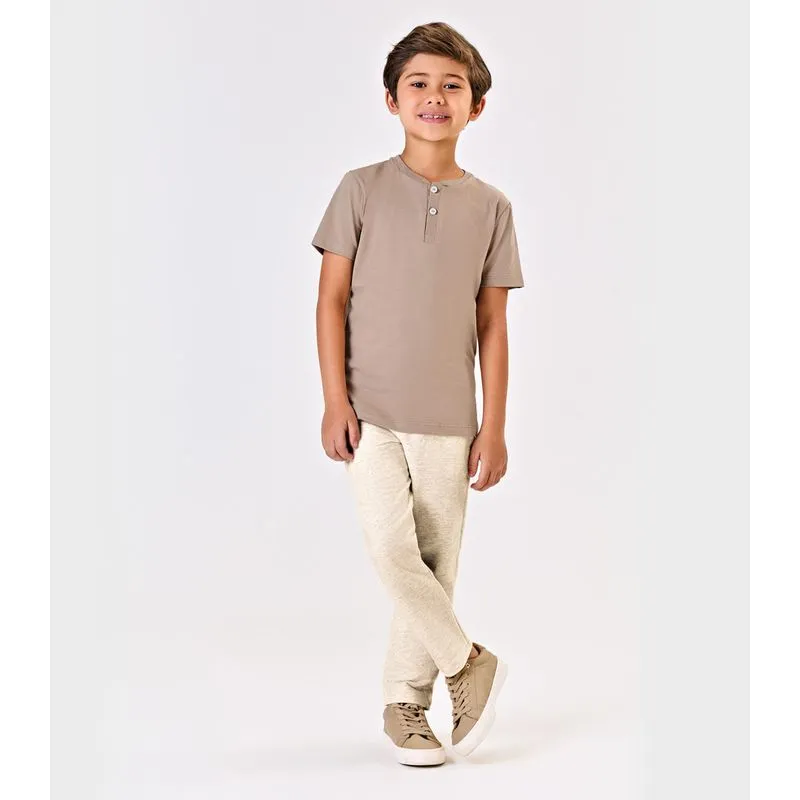 Calça Infantil Masculino Trick Nick Bege 4