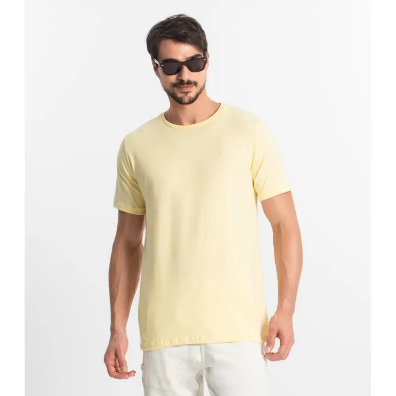 Camiseta Masculina Básica Diametro Amarelo P