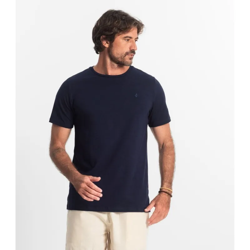 Camiseta Masculina Básica Diametro Azul GG