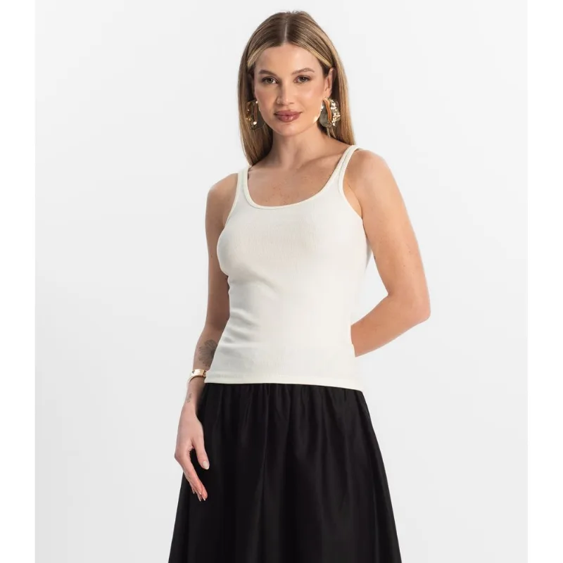 Blusa De Alca Básica Feminina Rovitex Bege G