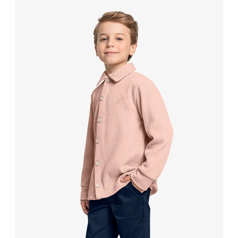 Camisa Infantil Manga Longa Trick Nick Rosa 12
