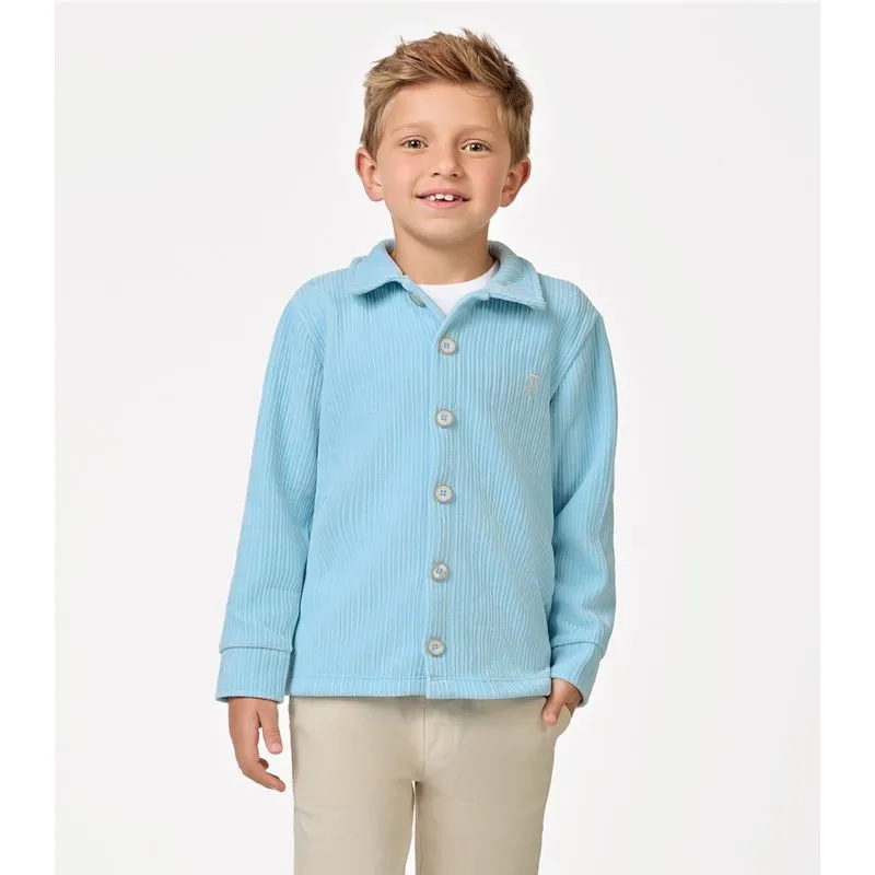 Camisa Infantil Manga Longa Trick Nick Azul 10