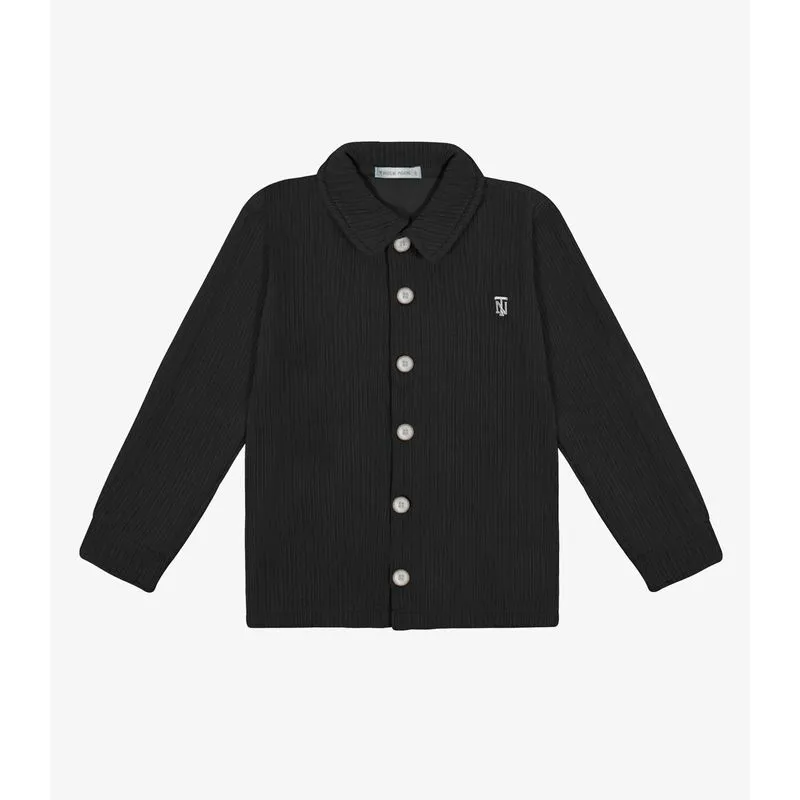 Camisa Infantil Manga Longa Trick Nick Preto 12