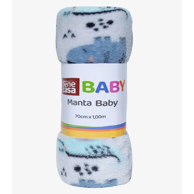 Manta Infantil Microfibra Bene Casa Azul UN