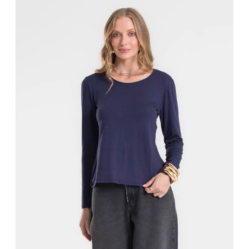 Blusa Feminina Manga Longa Rovitex Azul GG