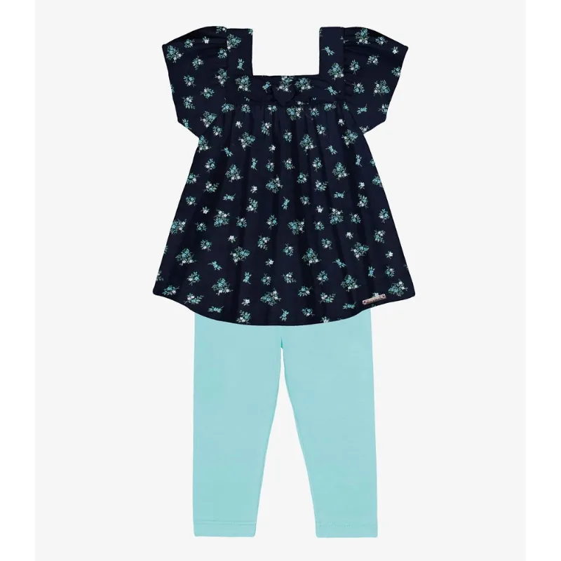 Conjunto Infantil Bata Com Legging Trick Nick Azul G