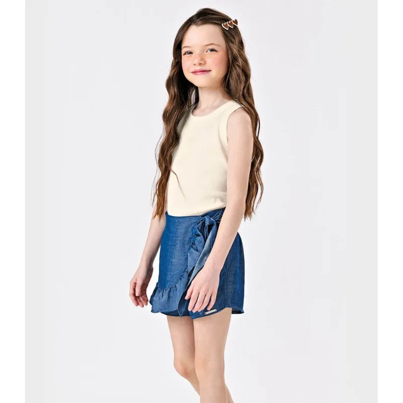 Conjunto Regata Com Shorts Saia Trick Nick Azul 4