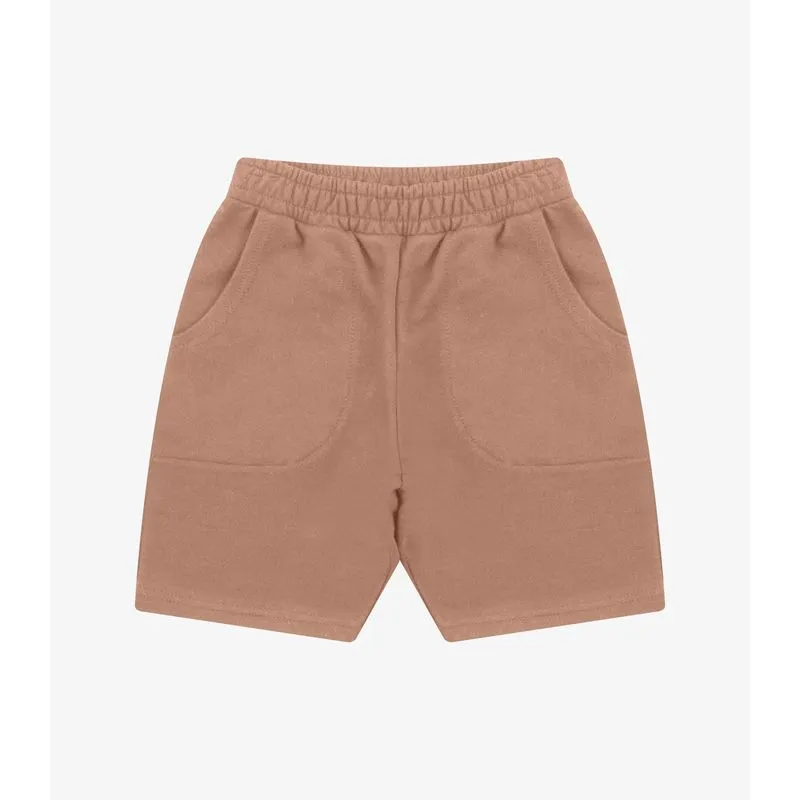 Bermuda Básica Menino Rovi Kids Marrom 18