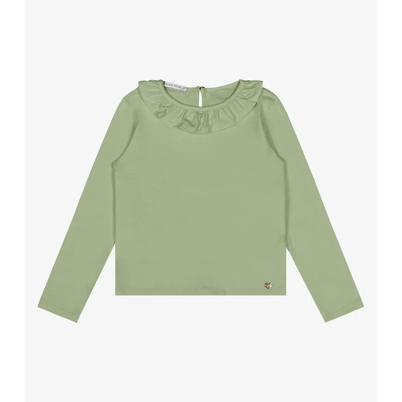 Blusa Infantil Manga Longa Cotton Trick Nick Verde 10