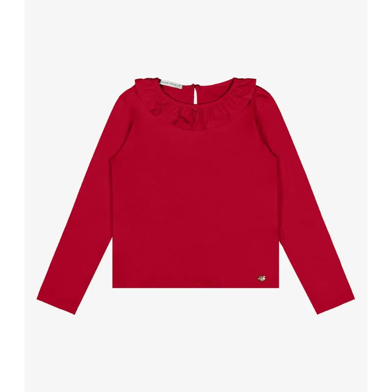 Blusa Infantil Manga Longa Cotton Trick Nick Vermelho 6