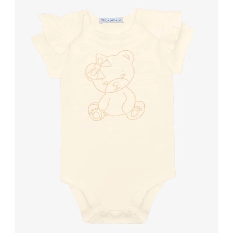 Body Infantil Menina Trick Nick Bege G