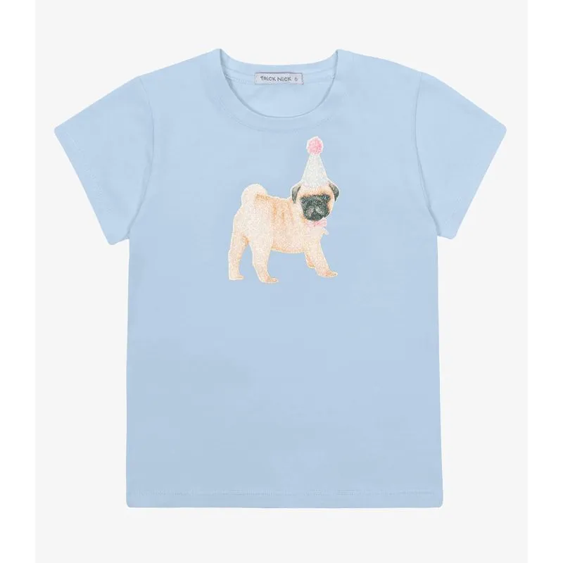Blusa Infantil Cotton Com Estampa Trick Nick Azul 10