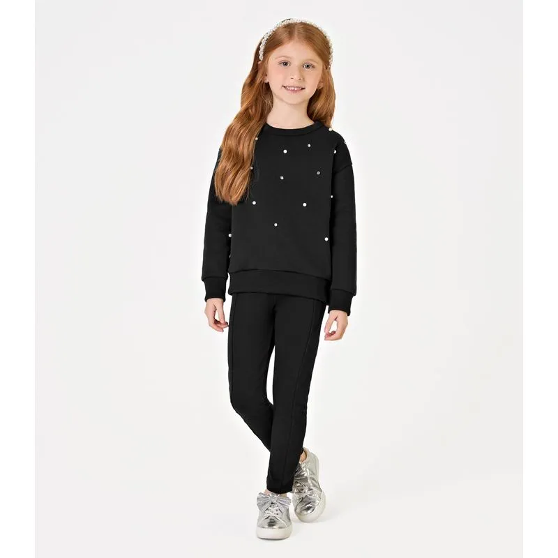 Legging Infantil Montaria Molecotton Trick Nick Preto 14