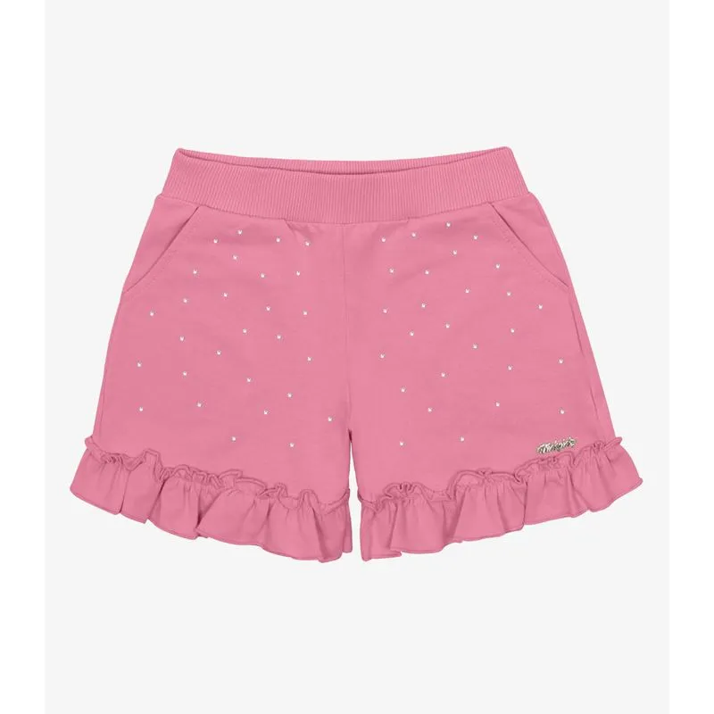 Shorts Infantil Moletinho Trick Nick Rosa 12