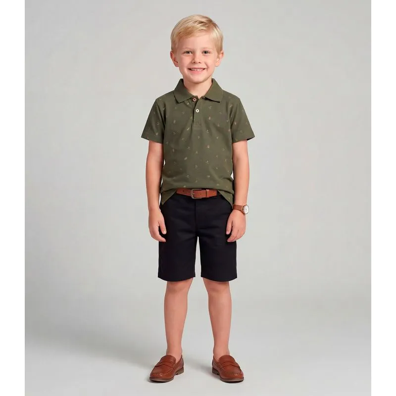 Conjunto Polo com Bermuda Trick Nick Verde 14