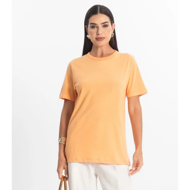 Camiseta Básica Unissex Rovitex Laranja M