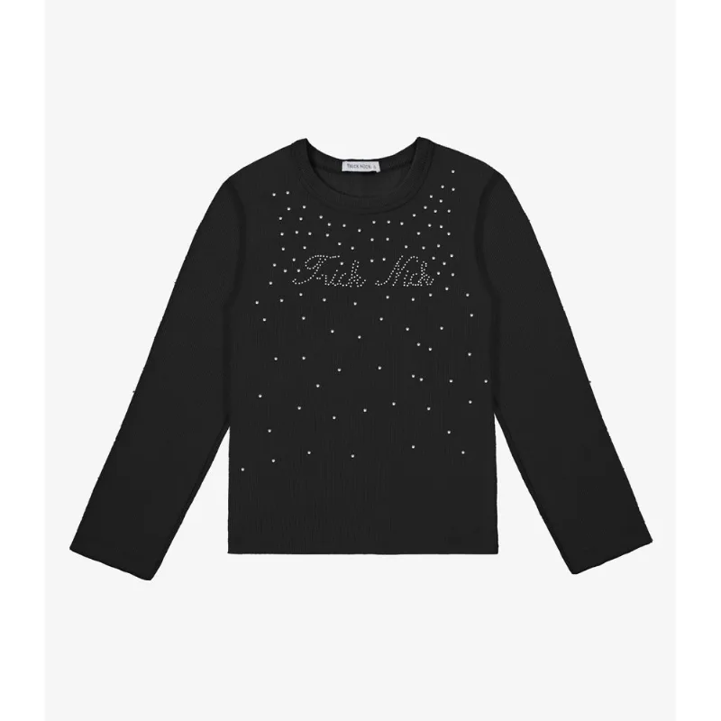 Blusa Manga Longa Trick Nick Preto 1