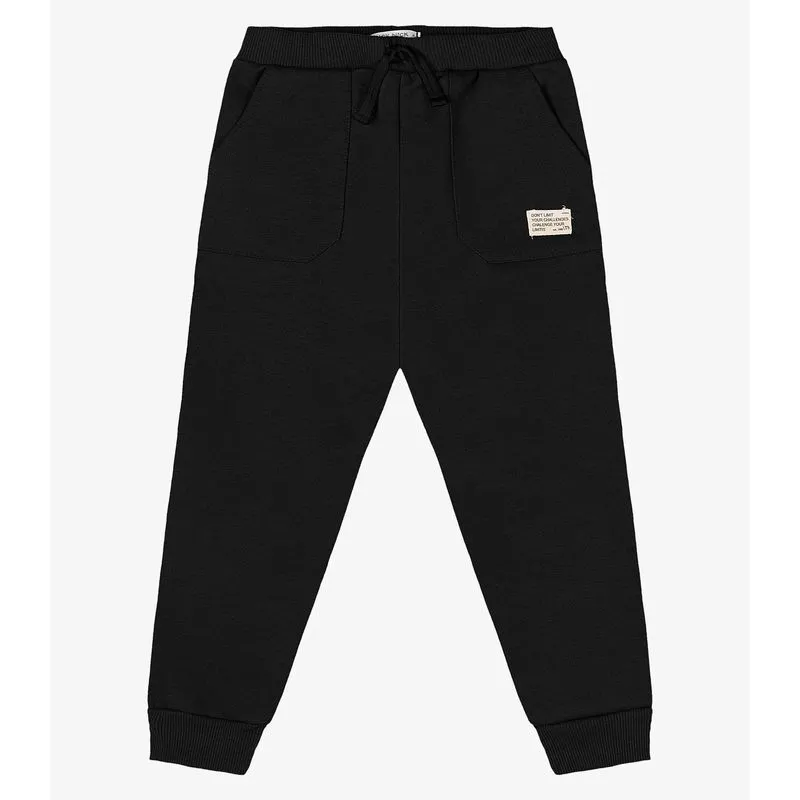 Calça Infantil Menino Moletom Trick Nick Preto 10