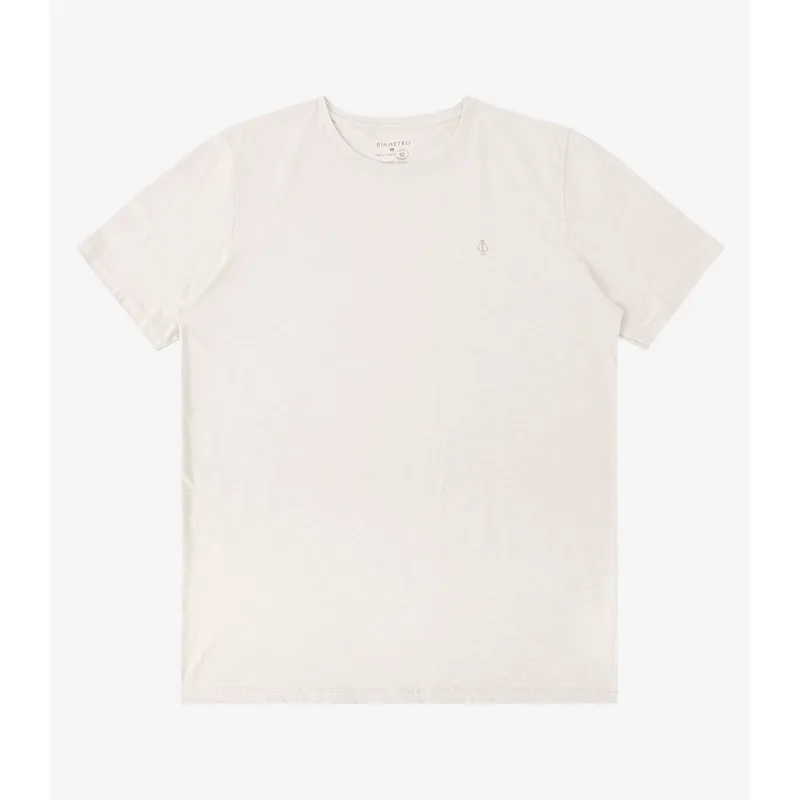 Camiseta Masculina Meia Malha Diametro Bege M