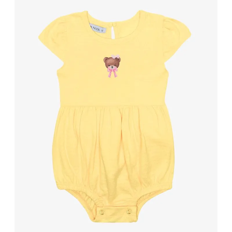 Macaquinho Infantil Menina Trick Nick Amarelo G