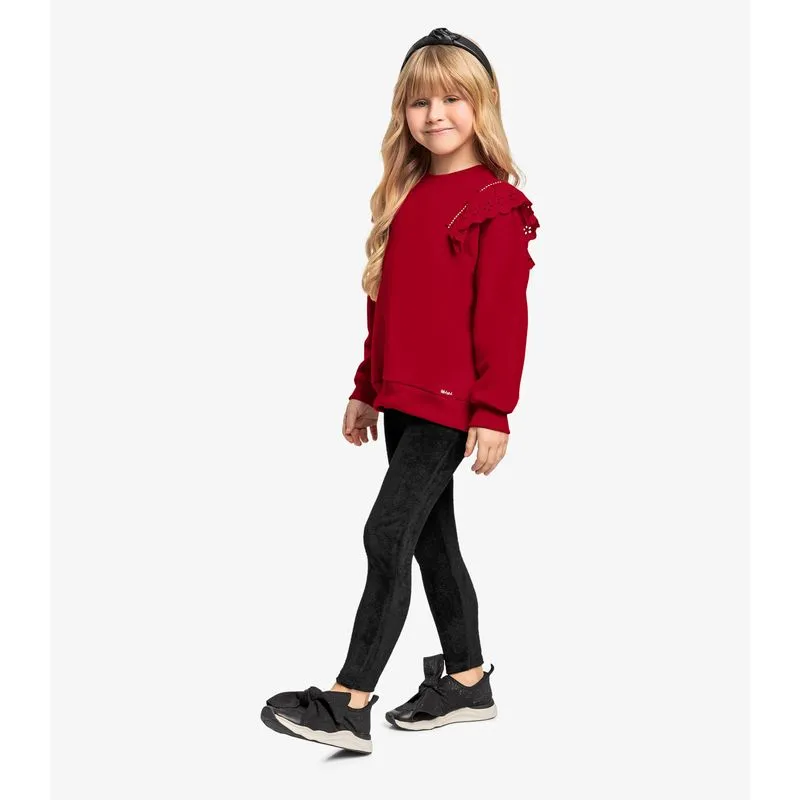 Legging Infantil Veludo Trick Nick Preto 6
