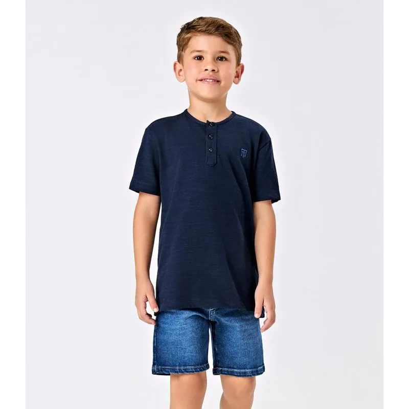 Bermuda Menino Jeans Trick Nick Azul 6