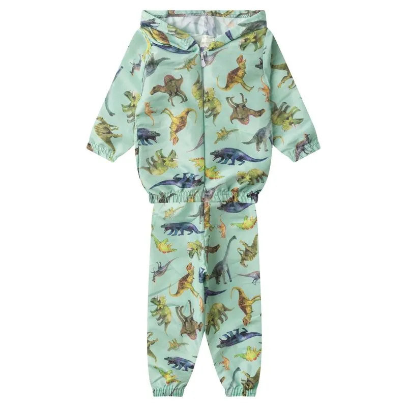 Conjunto Corta Vento Menino Com Capuz Kappes Verde 14
