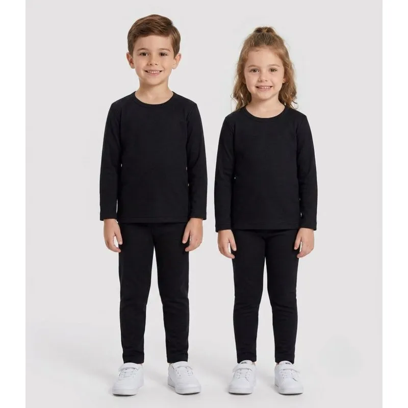 Conjunto Termico Infantil Segunda Pele Select Preto 4