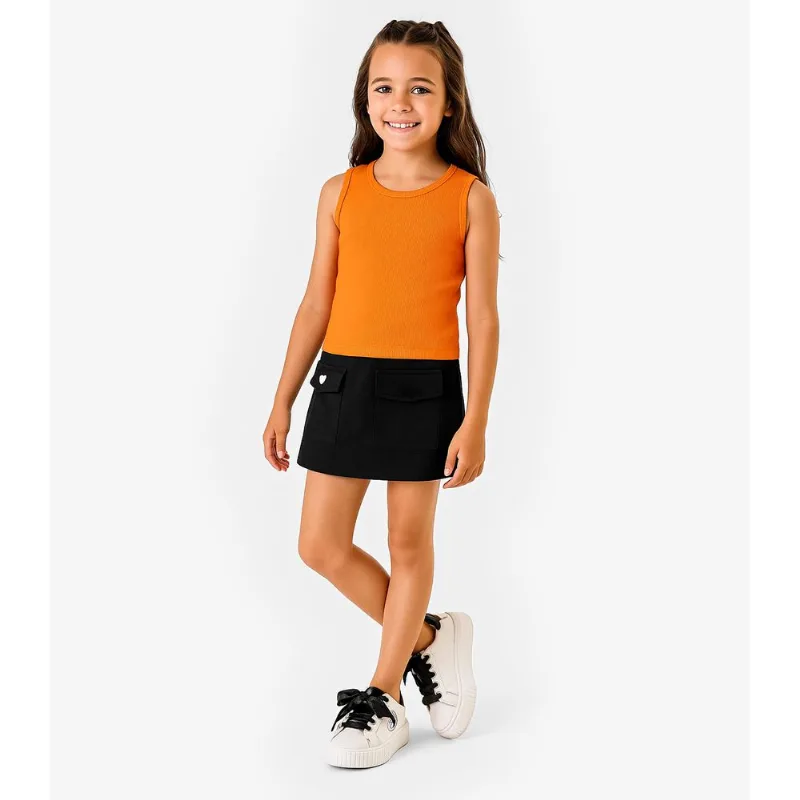 Regata Infantil Menina Select Laranja 2