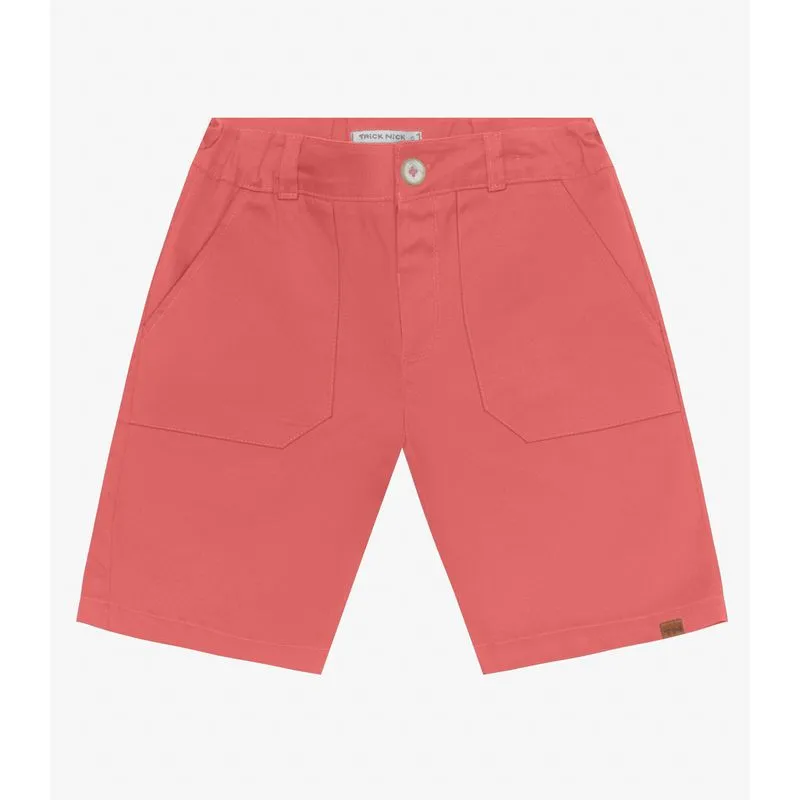 Bermuda Infantil em Sarja Cotton Trick Nick Laranja 8