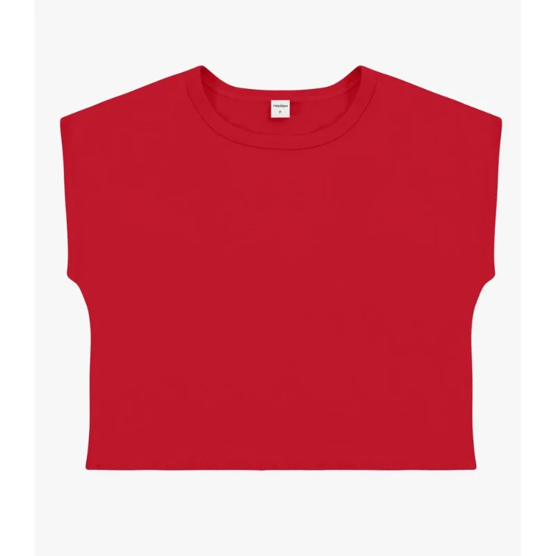 Blusa Básica Feminina Viscotorcion Rovitex Vermelho G