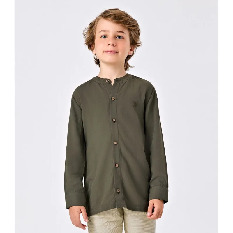 Camisa Infantil Menino Manga Longa Trick Nick Verde 10