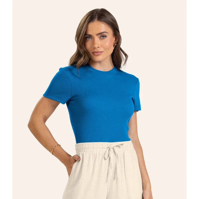 Blusa Feminina Em Ribana Endless Azul GG