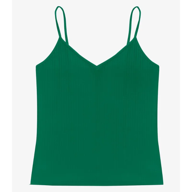 Blusa De Alça Feminina Ribana Canelada Rovitex Verde M