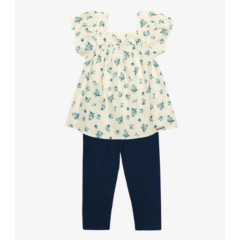 Conjunto Infantil Bata Com Legging Trick Nick Bege 3