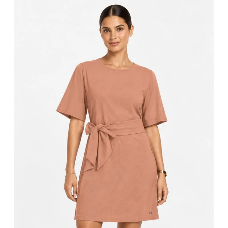Vestido Curto Feminino Com Cinto Endless Marrom G