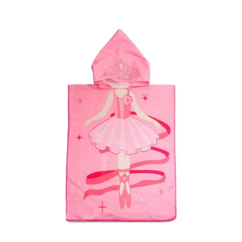 Poncho Infantil Atoalhado Camesa Rosa Un