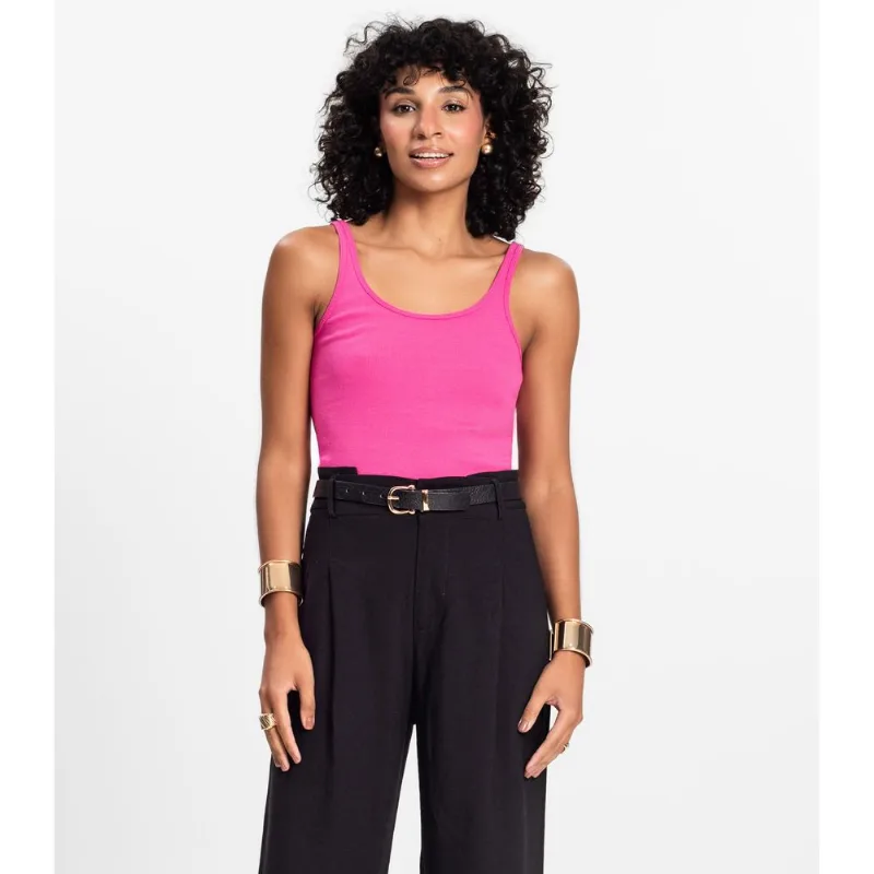 Blusa De Alca Básica Feminina Rovitex Rosa G