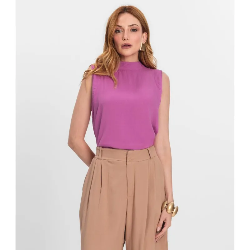 Regata Feminina Gola Alta Endless Rosa G