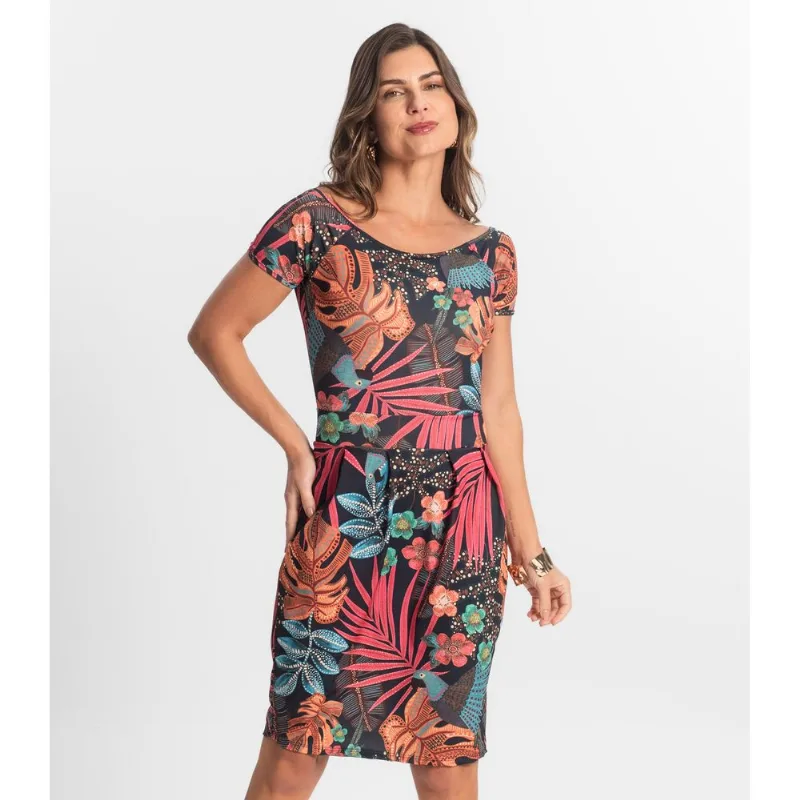 Vestido Feminino Curto Em Liganete Select Preto M