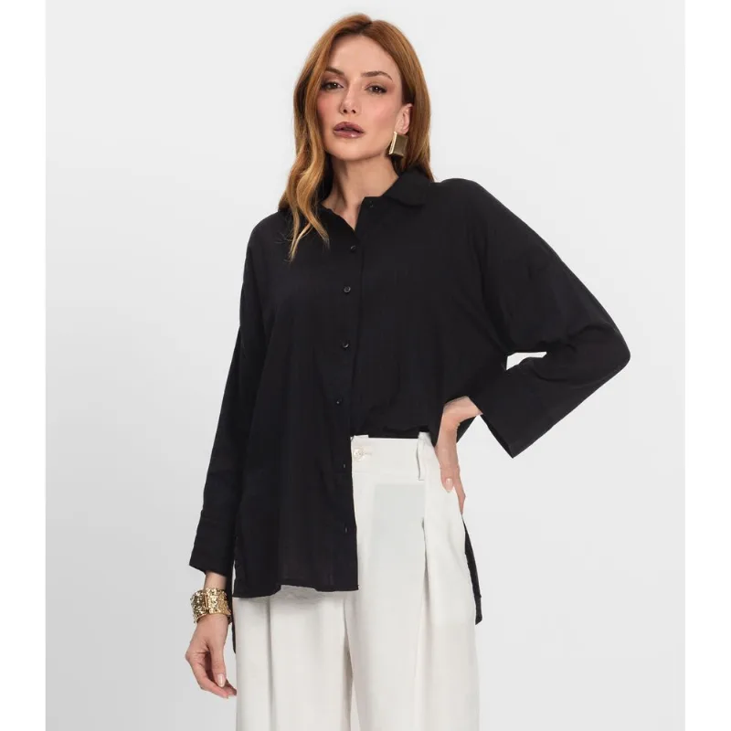Camisa Feminina Manga Longa Endless Preto P