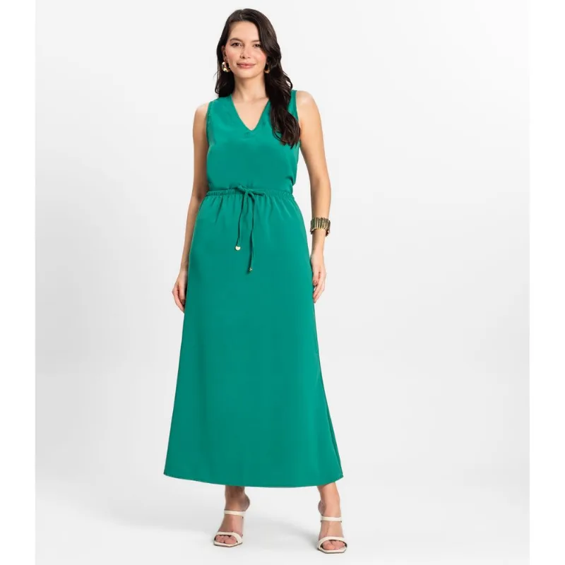 Saia Midi Feminina em Twill Cey Rovitex Verde GG