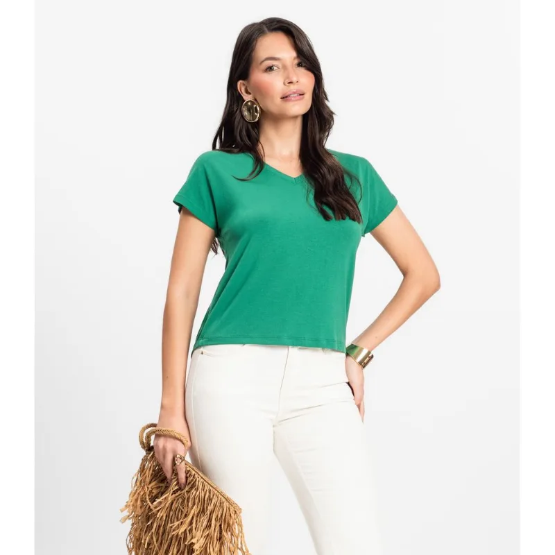 Blusa Feminina Viscotorcion Rovitex Verde G