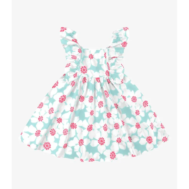 Vestido Menina Popeline Rovi Kids Azul 6
