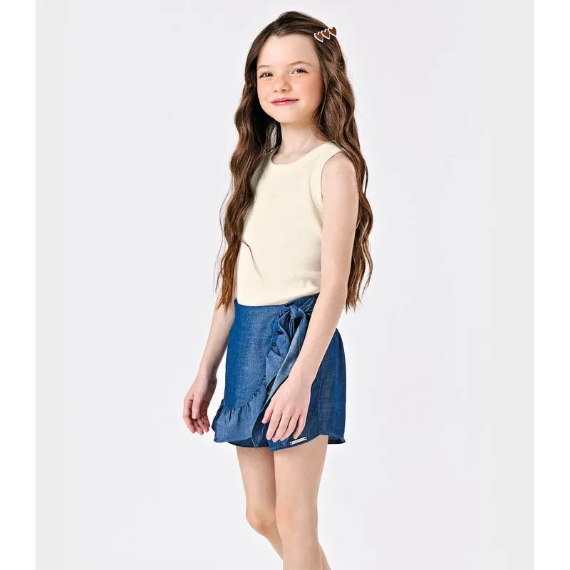 Conjunto Regata Com Shorts Saia Trick Nick Azul 14