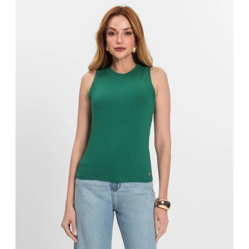 Regata Feminina em Ribana Endless Verde GG