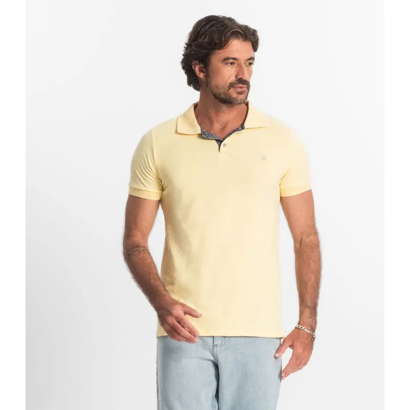 Polo Masculina Básica Diametro Amarelo P
